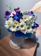 Орхидей с хризантемой 0