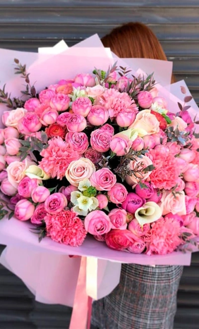 Сборный букет «Сливки»