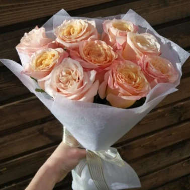 Букет из роз «Пионовидный»