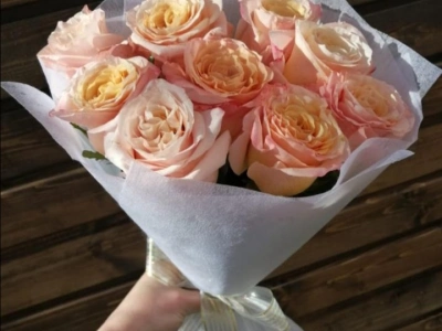 Букет из роз «Пионовидный»