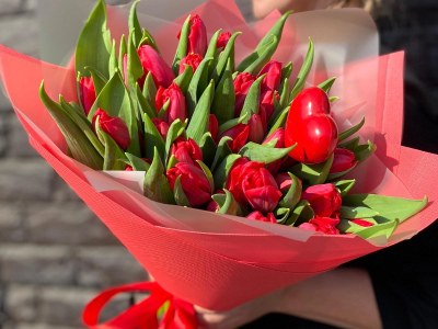 Букет из Тюльпанов 35 шт 