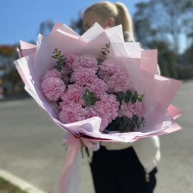 Букет из диантусов «Влечение»