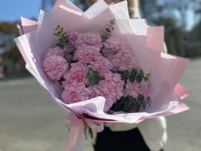 Букет из диантусов «Влечение»