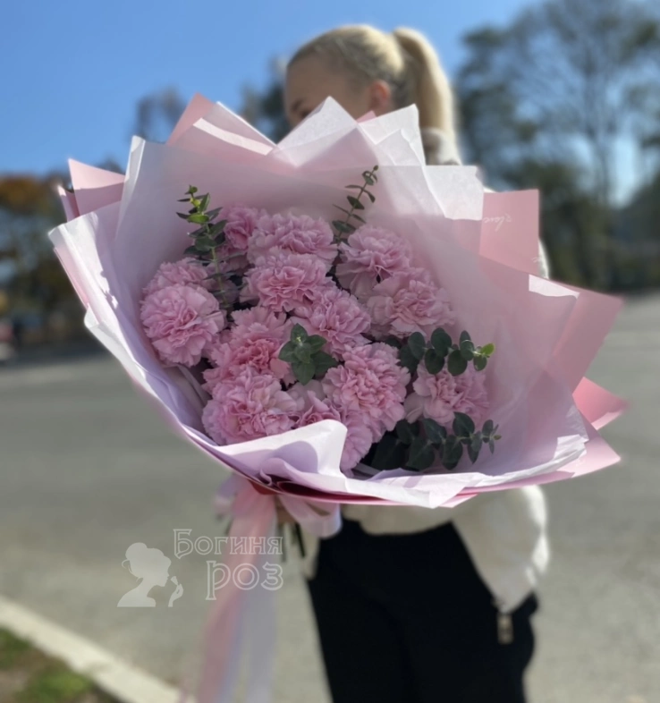 Букет из диантусов &laquo;Влечение&raquo;