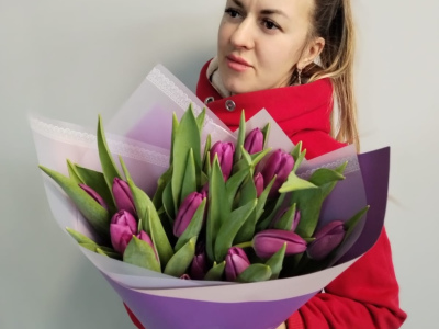 Букет с хризантемами «Тёплый взгляд»