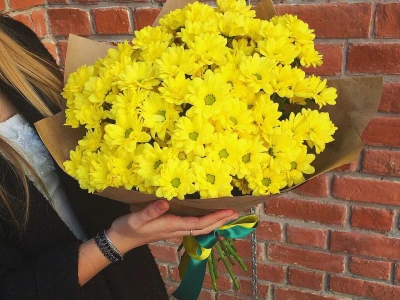 Букет из хризантем «Ноябрь»